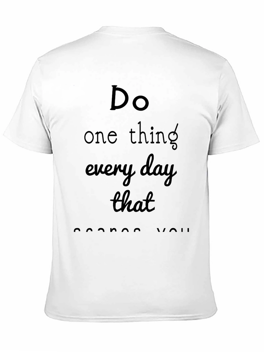 Inspirational Message Black T-Shirt