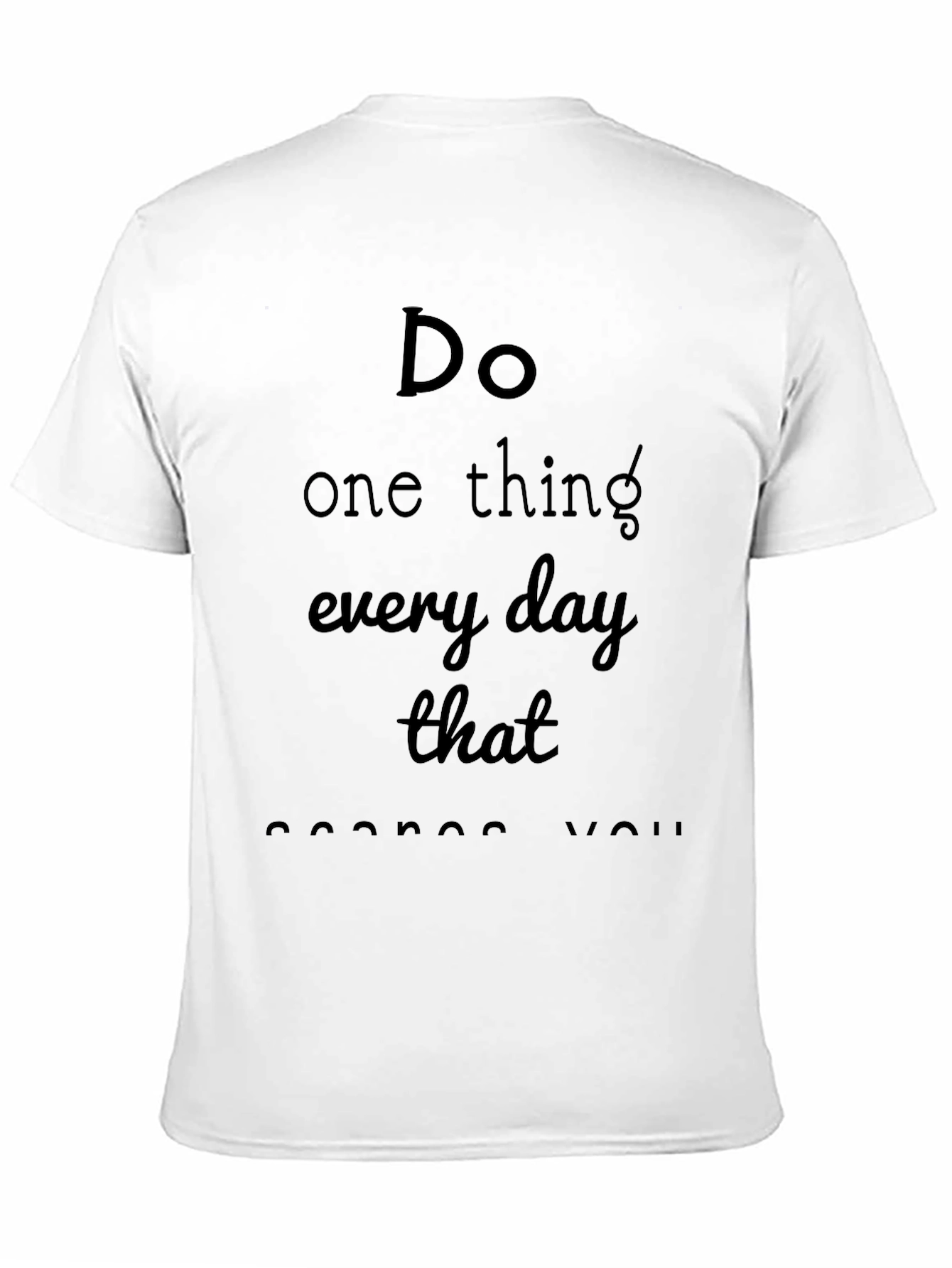Inspirational Message Black T-Shirt