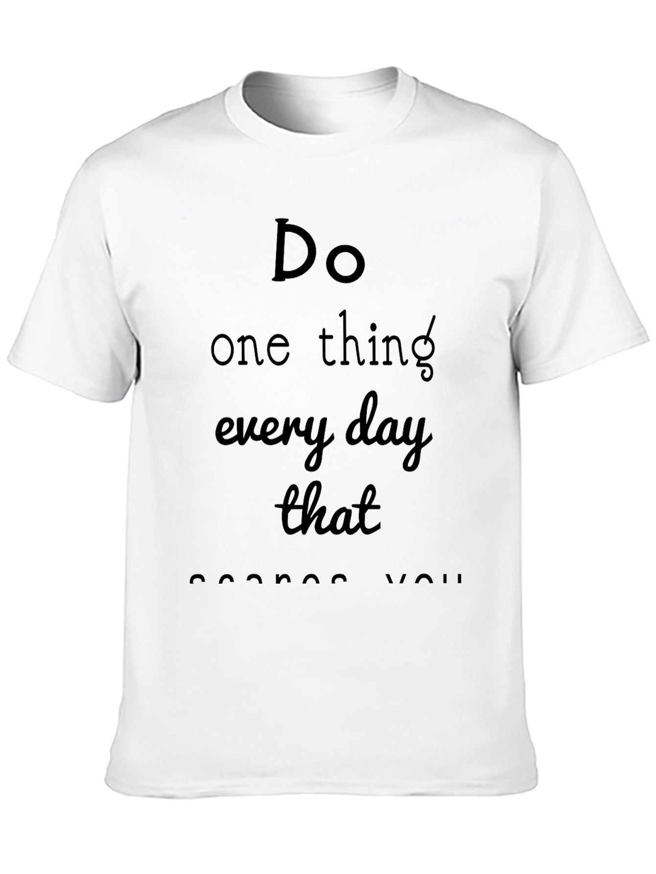 Inspirational Message Black T-Shirt