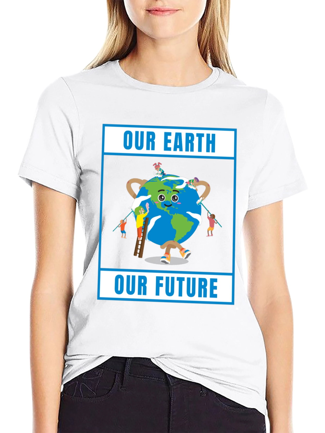Our Earth Our Future Black T-Shirt