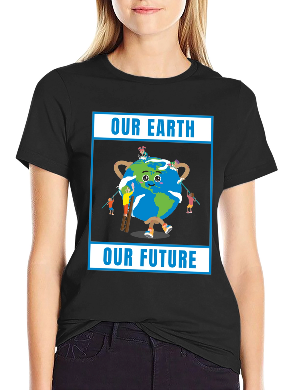 Our Earth Our Future Black T-Shirt