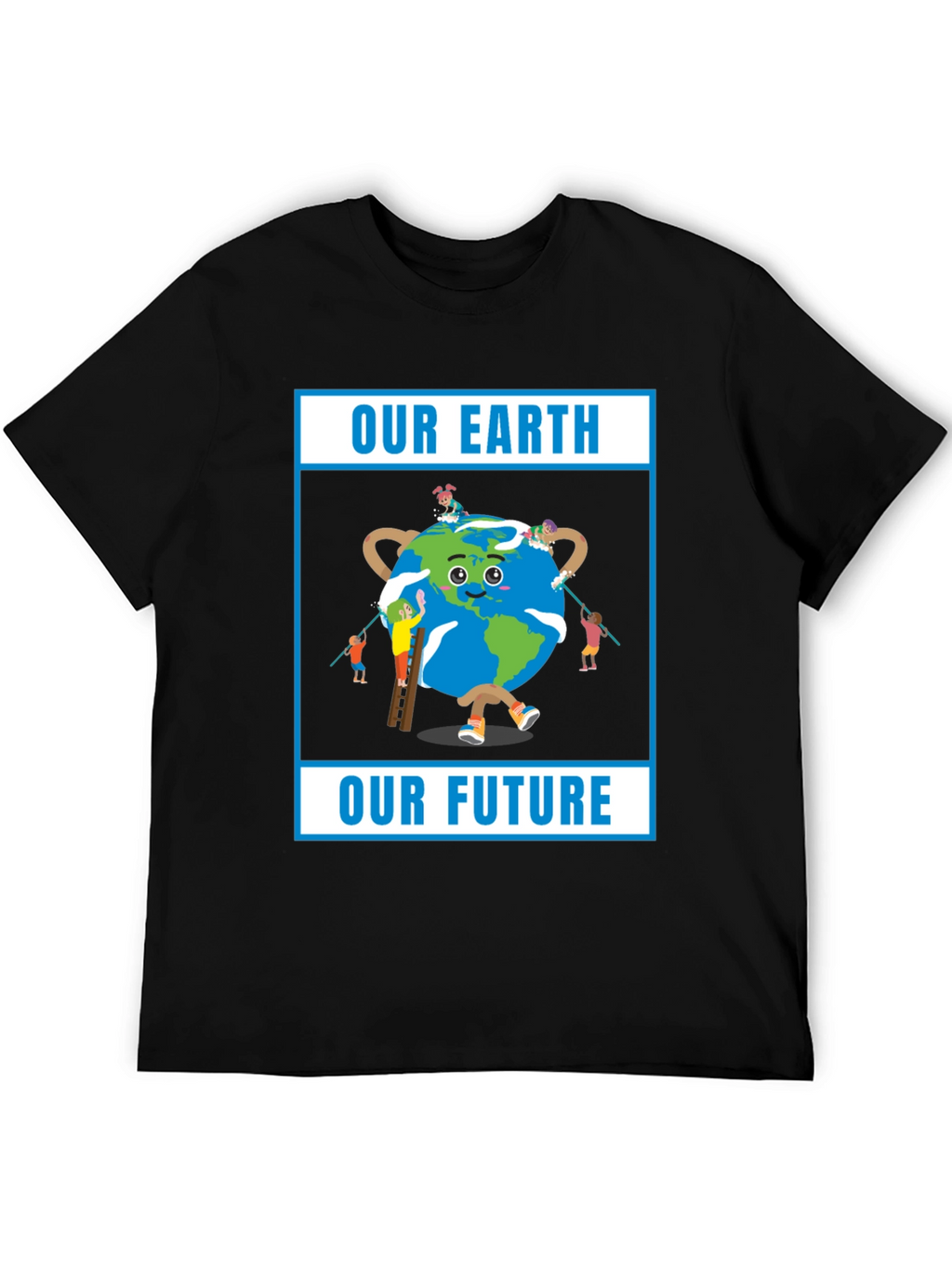 Our Earth Our Future Black T-Shirt