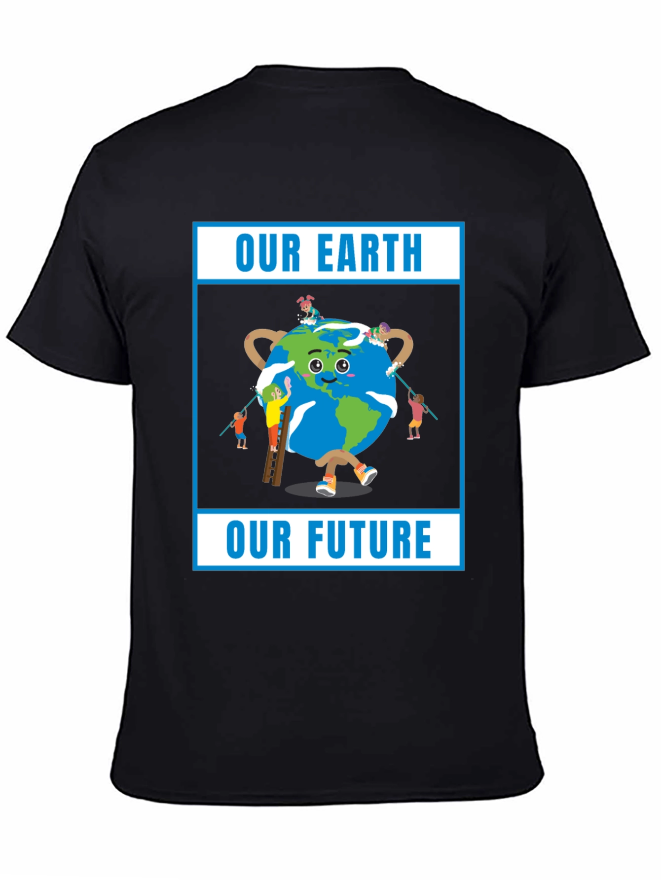Our Earth Our Future Black T-Shirt