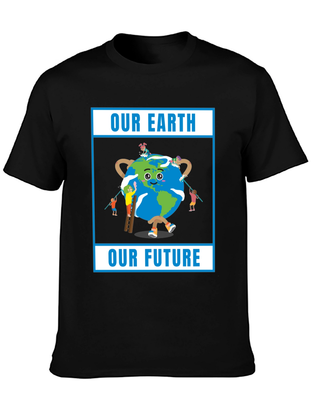 Our Earth Our Future Black T-Shirt