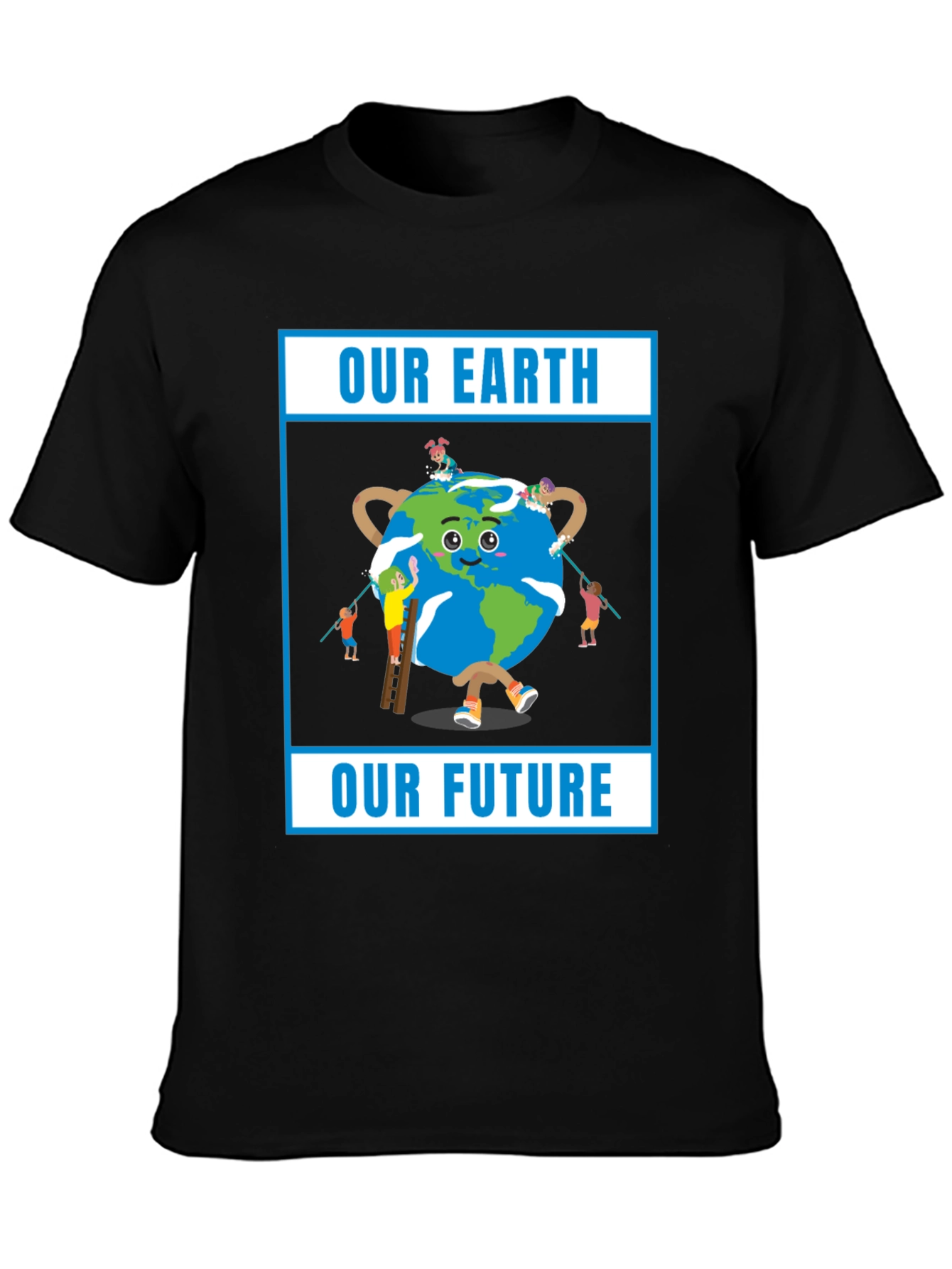 Our Earth Our Future Black T-Shirt