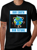 Our Earth Our Future Black T-Shirt