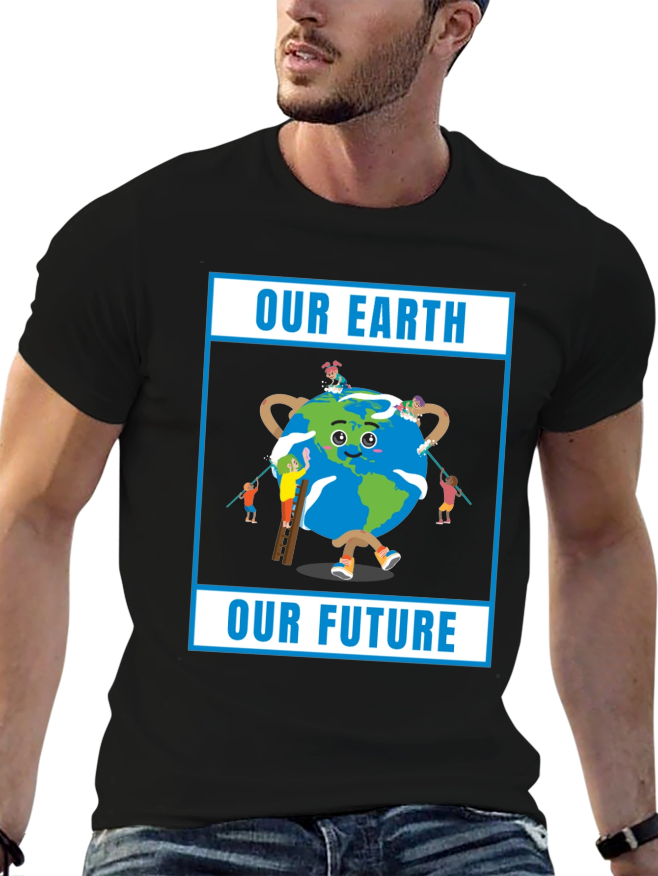 Our Earth Our Future Black T-Shirt
