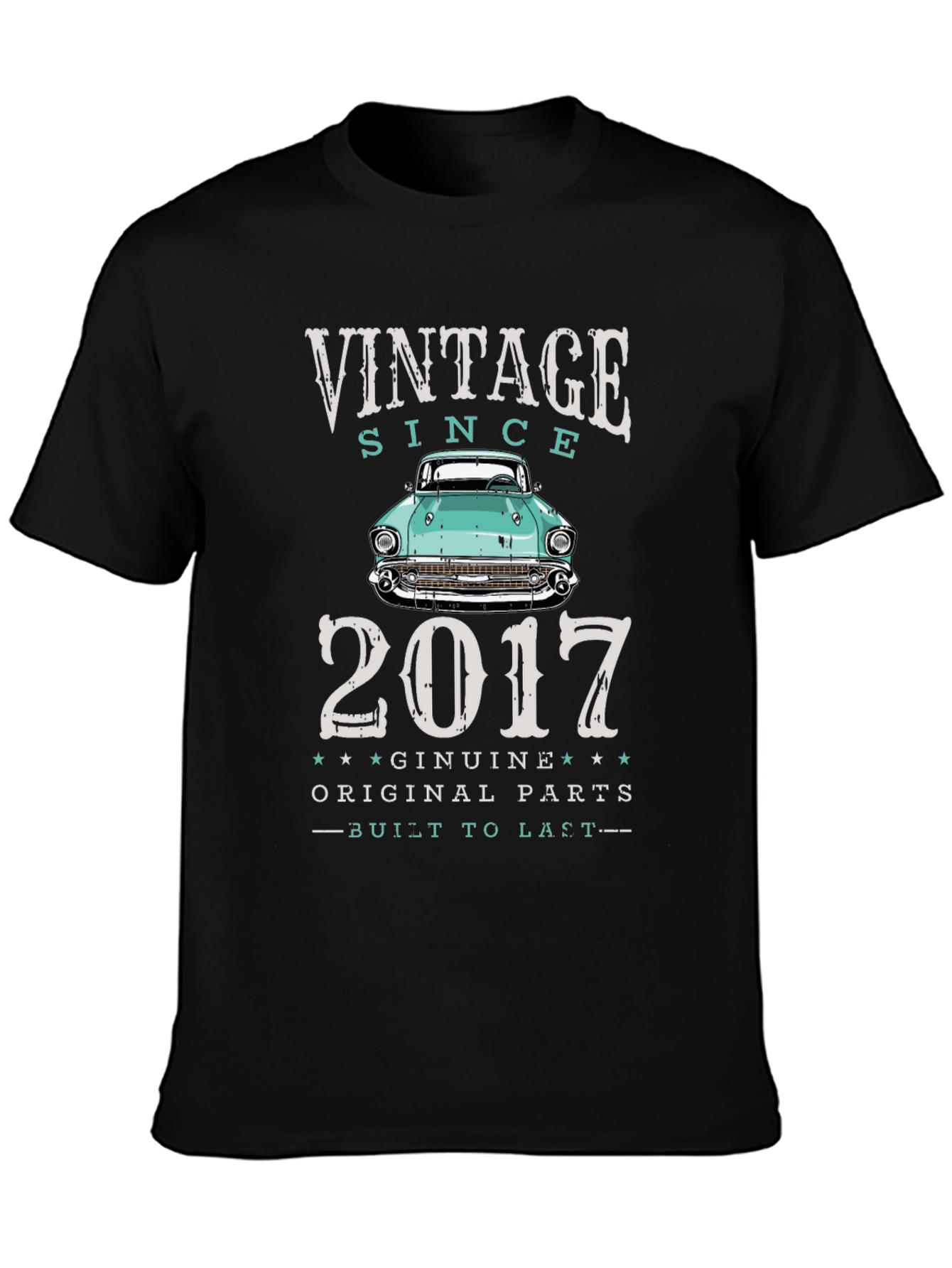 Vintage Since 2017 Car T-Shirt