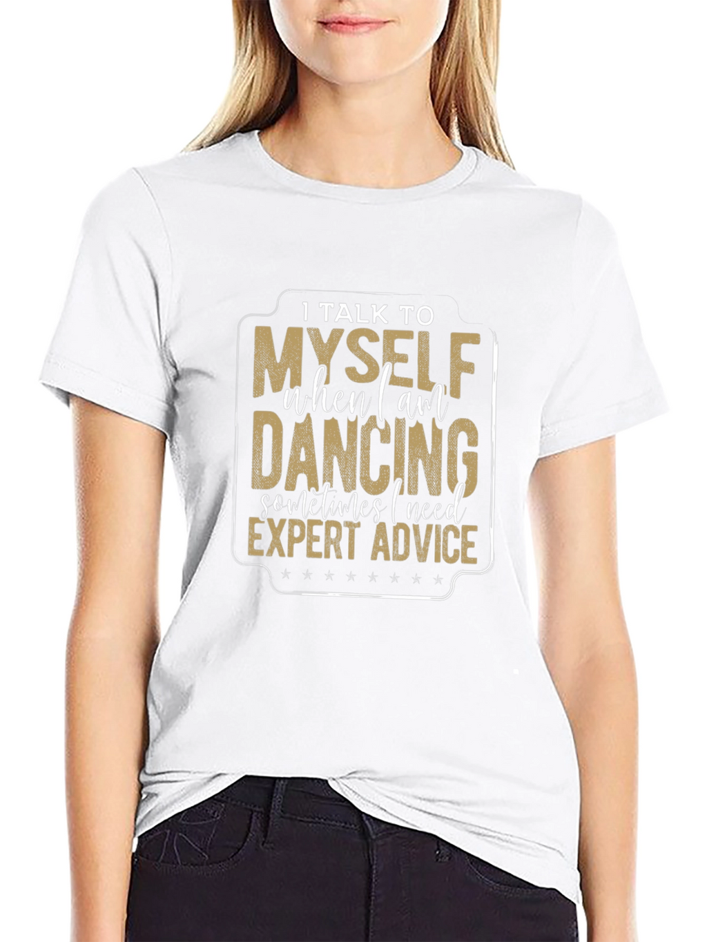Dancing Expert Advice Black T-Shirt