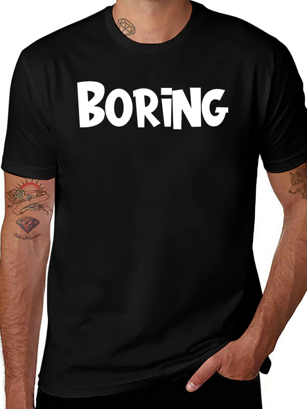 Boring Graphic T-Shirt - Unisex Casual Tee