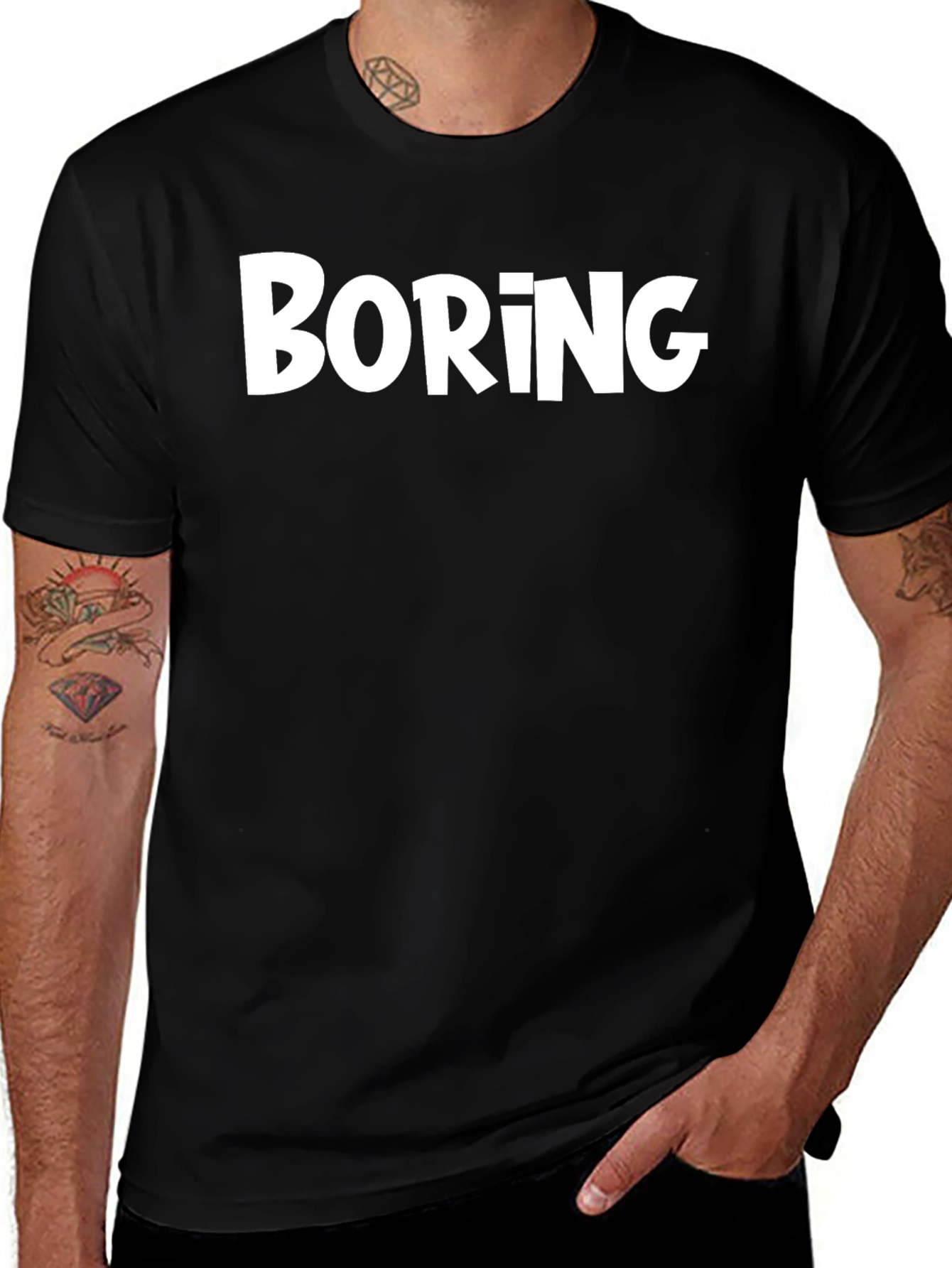 Boring Graphic T-Shirt - Unisex Casual Tee
