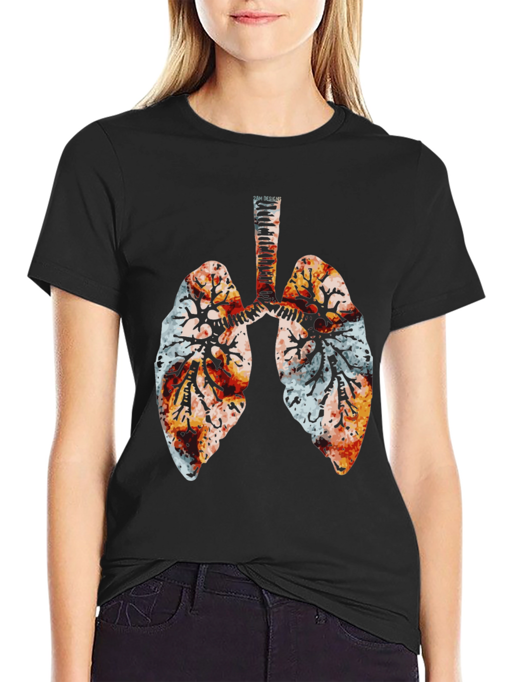 Lung Anatomy Graphic T-Shirt