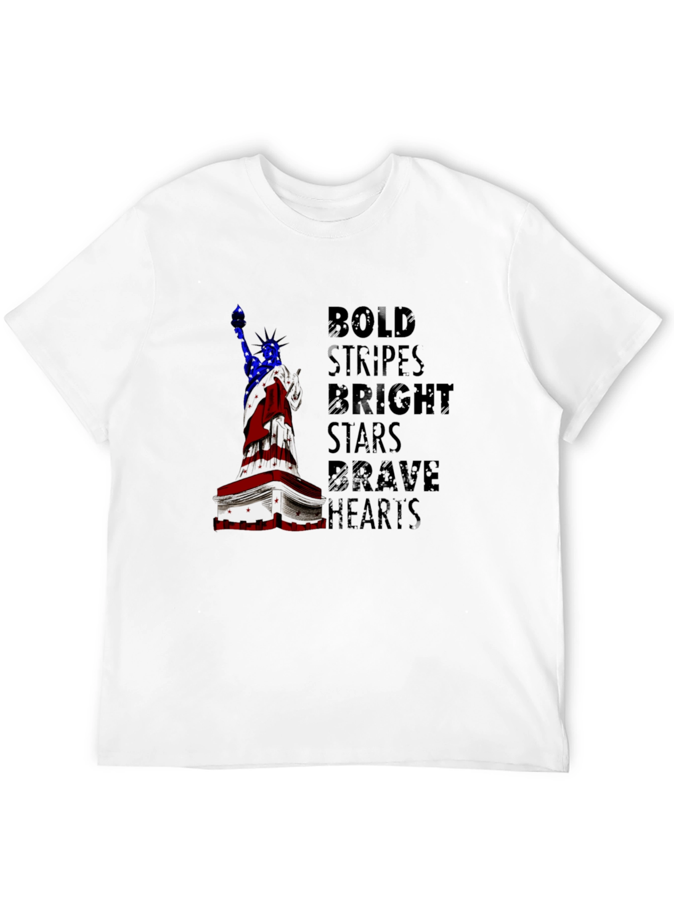 Bold Stripes Bright Stars Graphic Tee