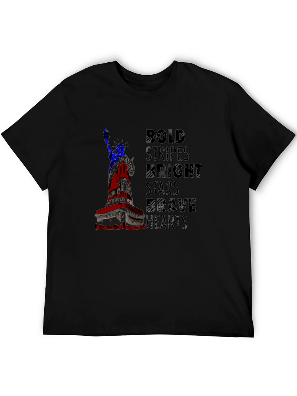 Bold Stripes Bright Stars Graphic Tee