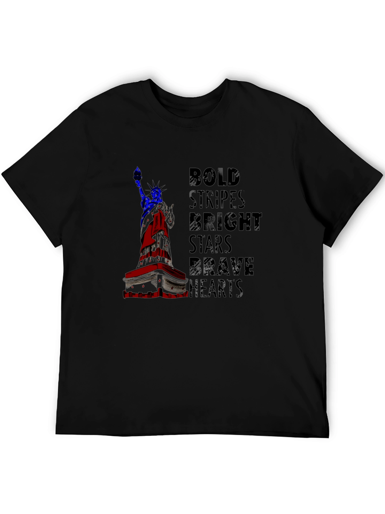 Bold Stripes Bright Stars Graphic Tee