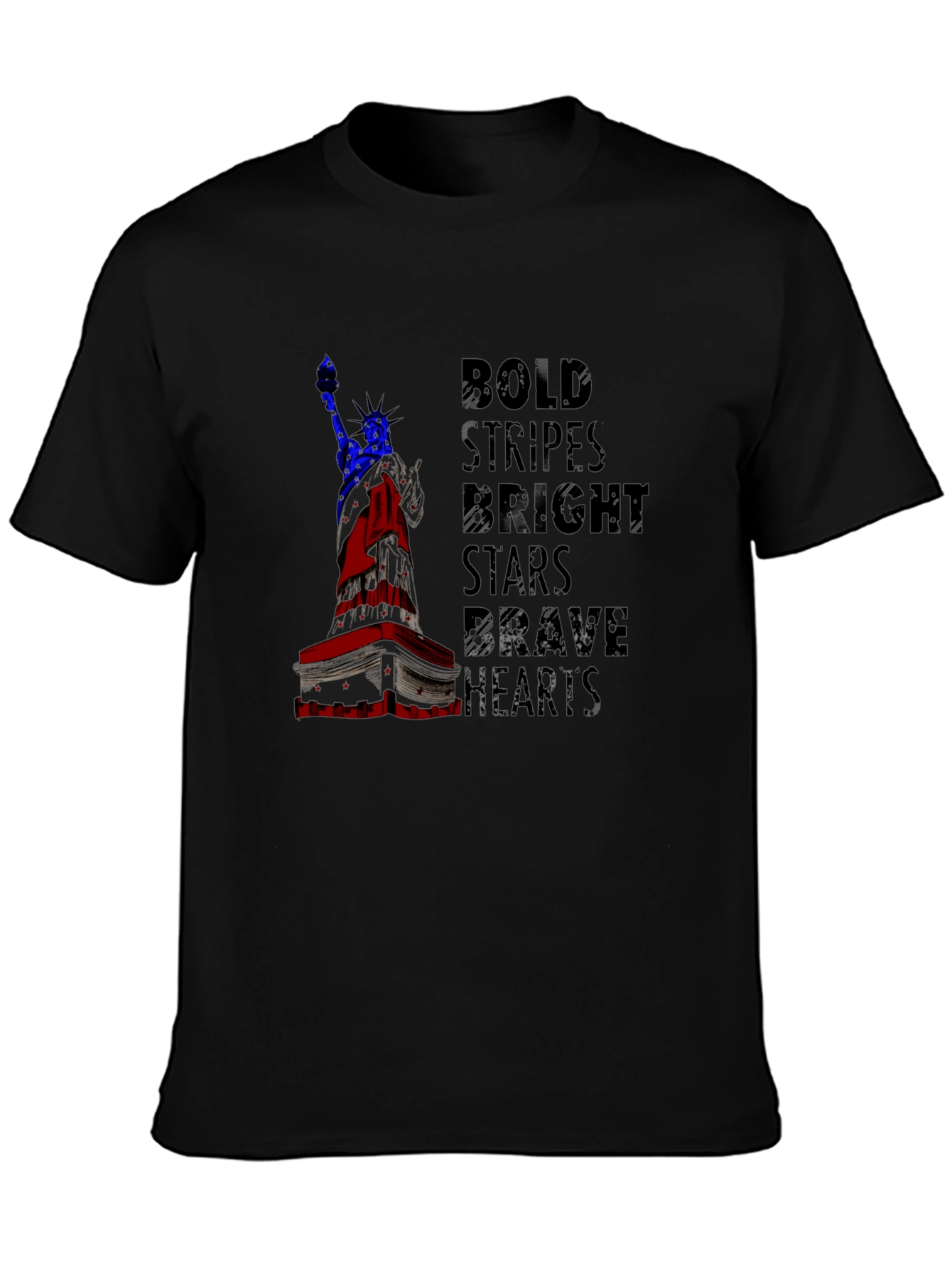 Bold Stripes Bright Stars Graphic Tee