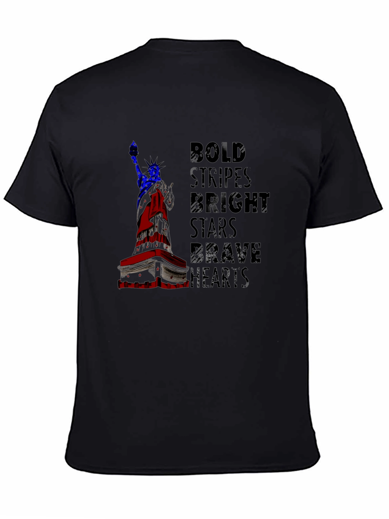 Bold Stripes Bright Stars Graphic Tee