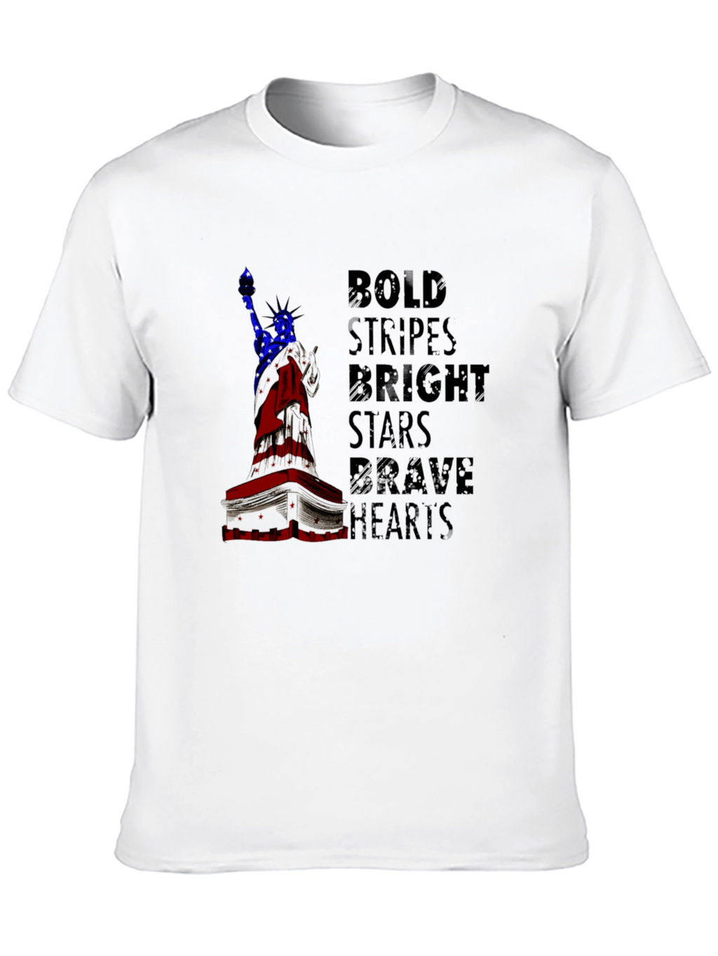 Bold Stripes Bright Stars Graphic Tee