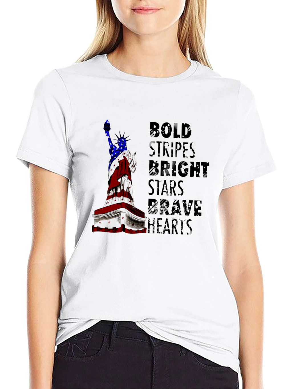 Bold Stripes Bright Stars Graphic Tee