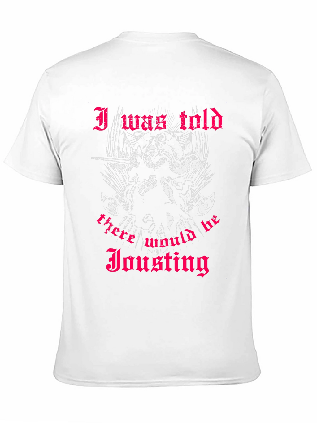 Jousting Skeleton Knight Graphic T-Shirt