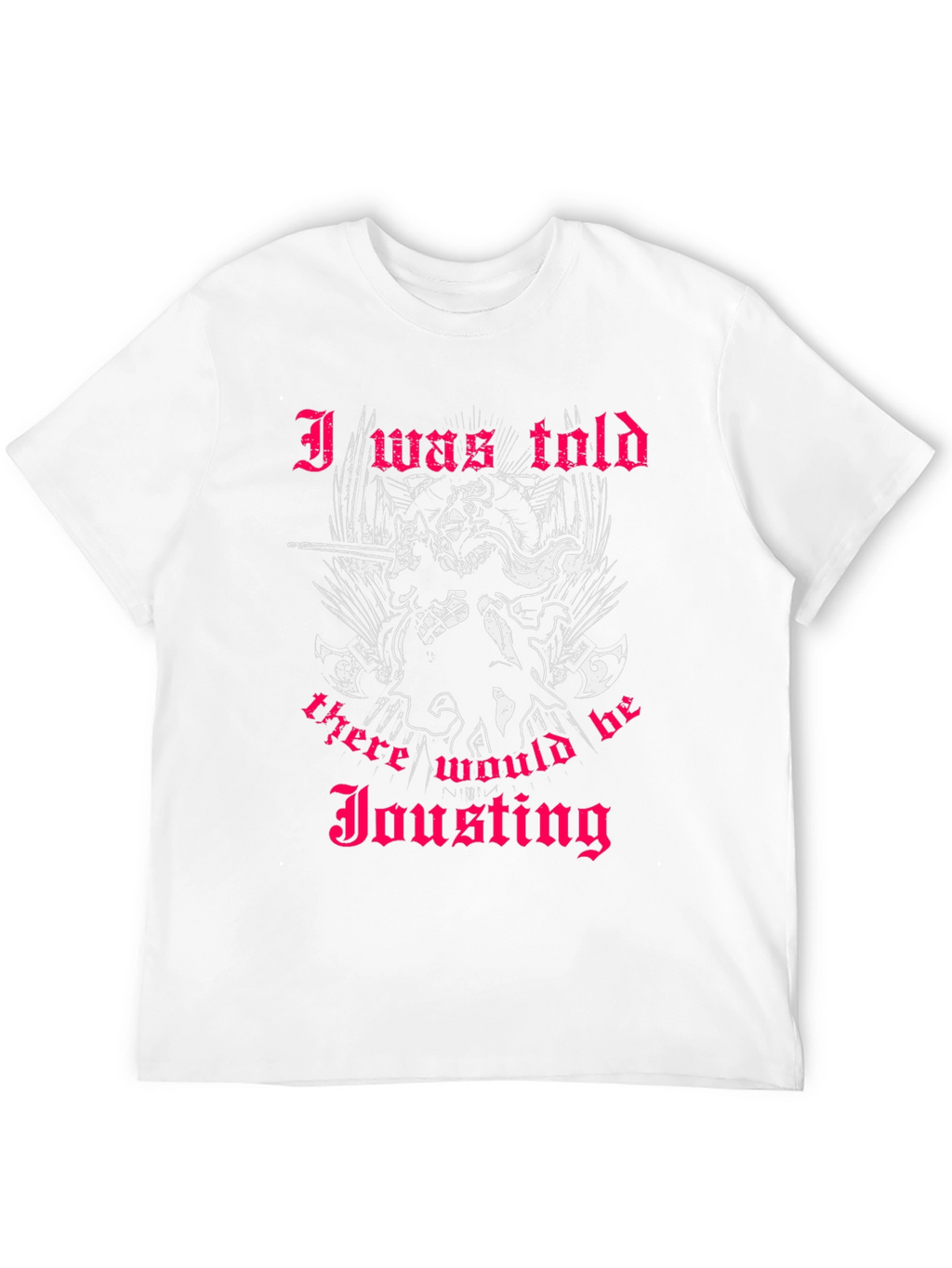 Jousting Skeleton Knight Graphic T-Shirt