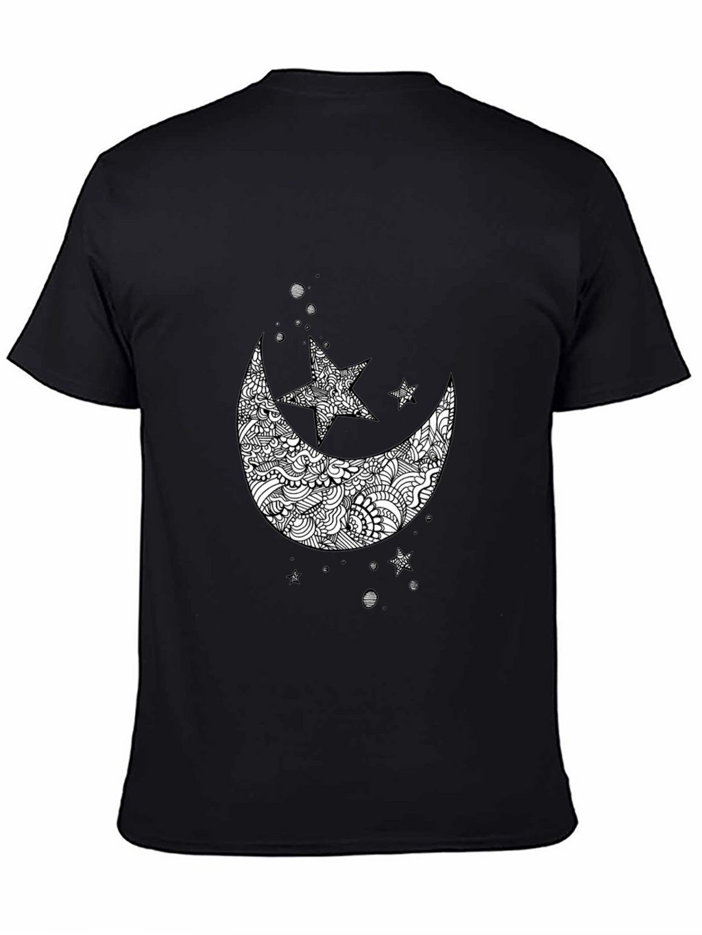 Black Moon & Star Graphic Tee - Mens