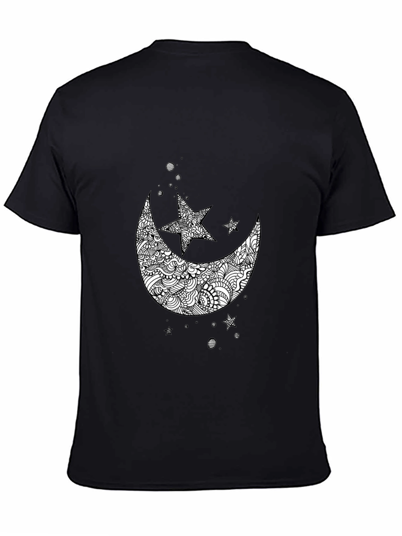 Black Moon & Star Graphic Tee - Mens
