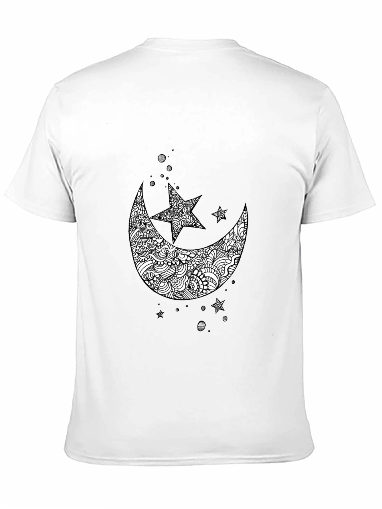 Black Moon & Star Graphic Tee - Mens