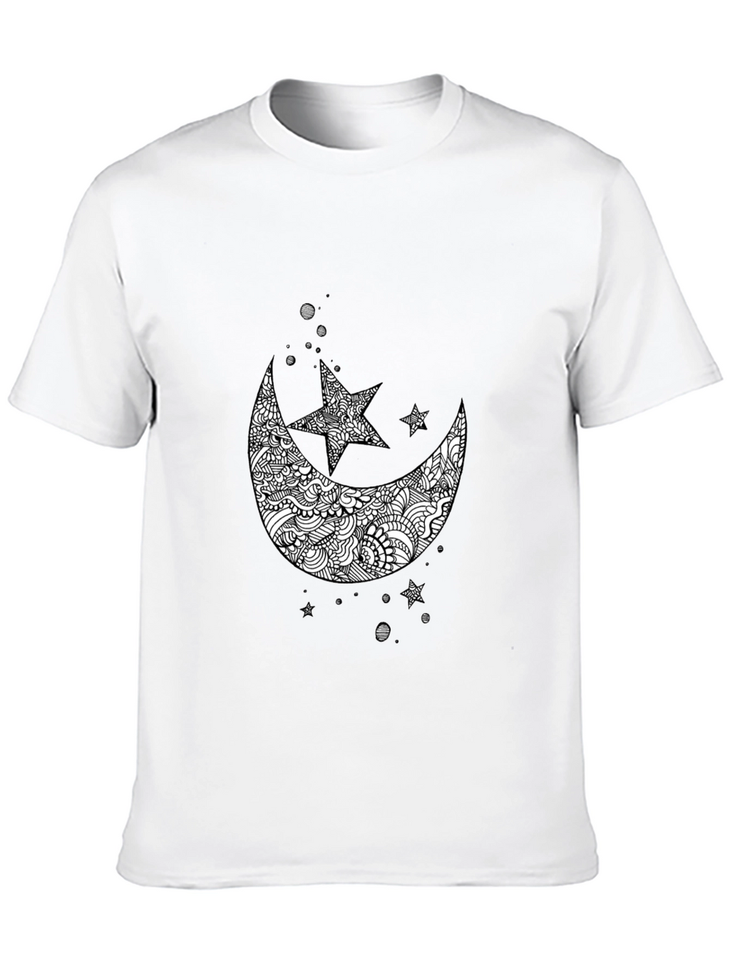 Black Moon & Star Graphic Tee - Mens