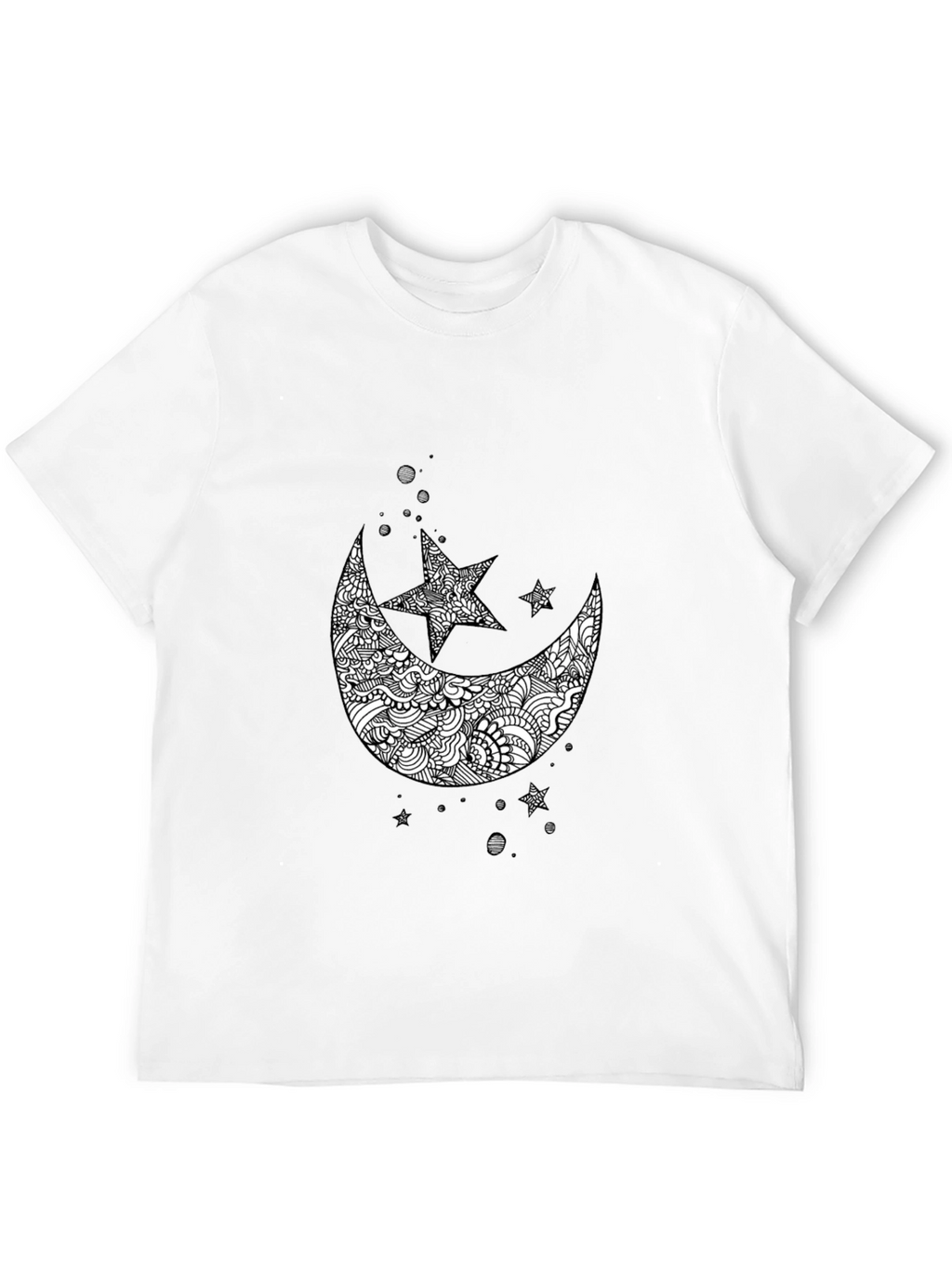 Black Moon & Star Graphic Tee - Mens