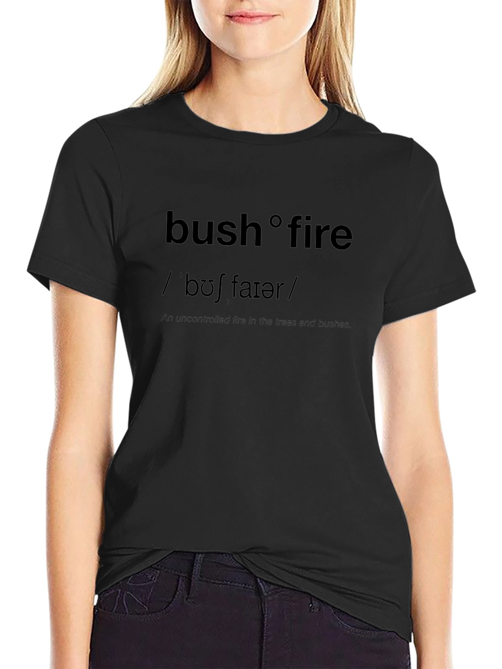 Bushfire Definition T-Shirt - Wildfire Awareness Tee