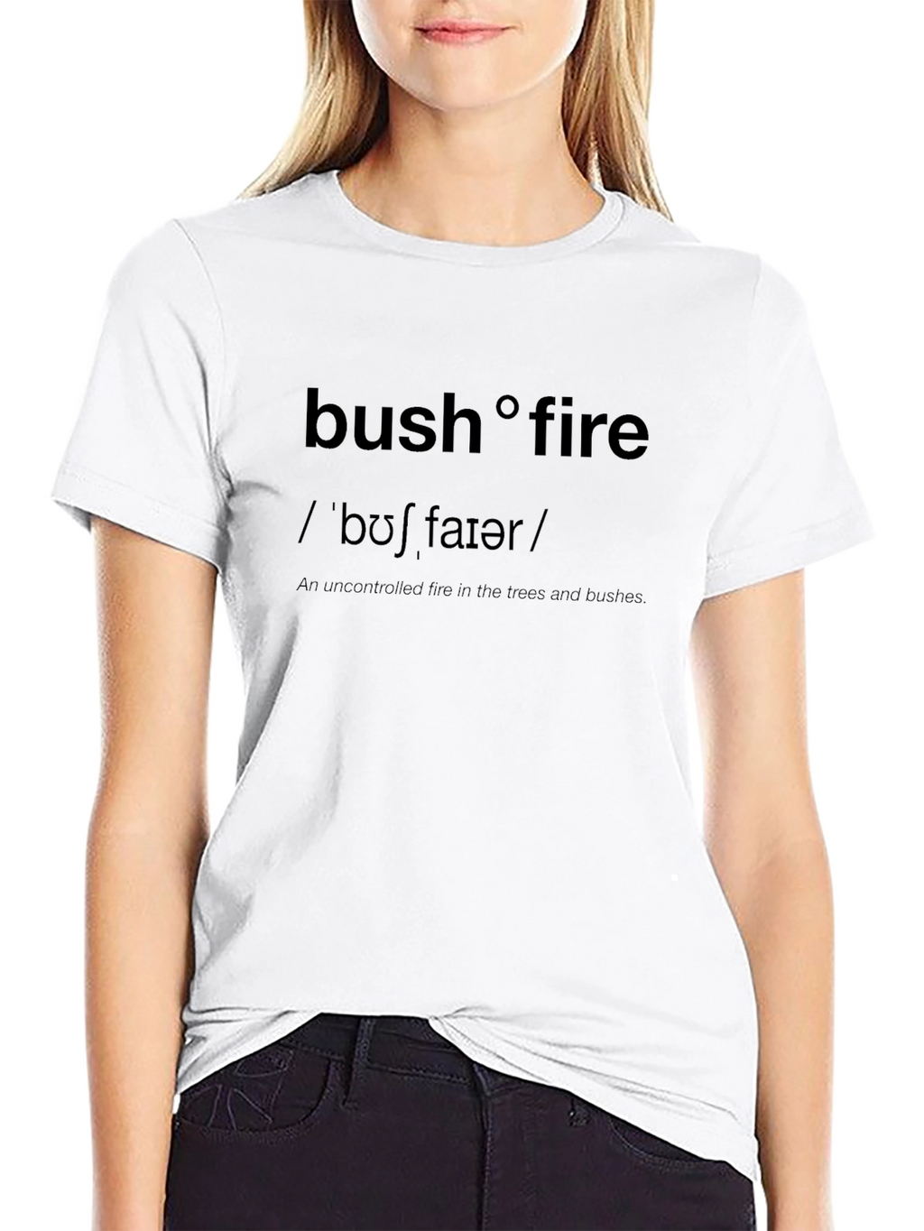 Bushfire Definition T-Shirt - Wildfire Awareness Tee
