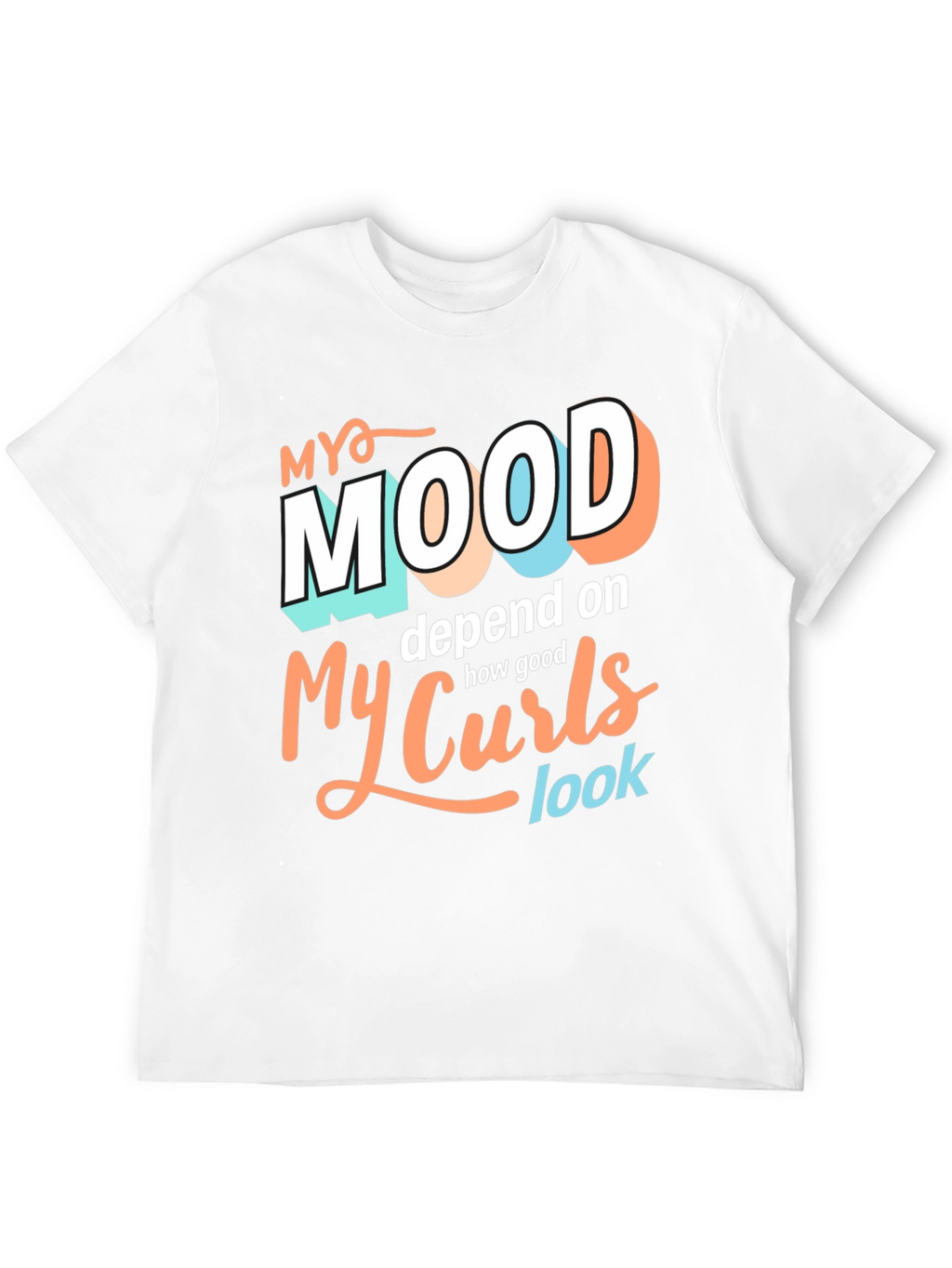 My Mood Depends On My Curls Graphic Tee