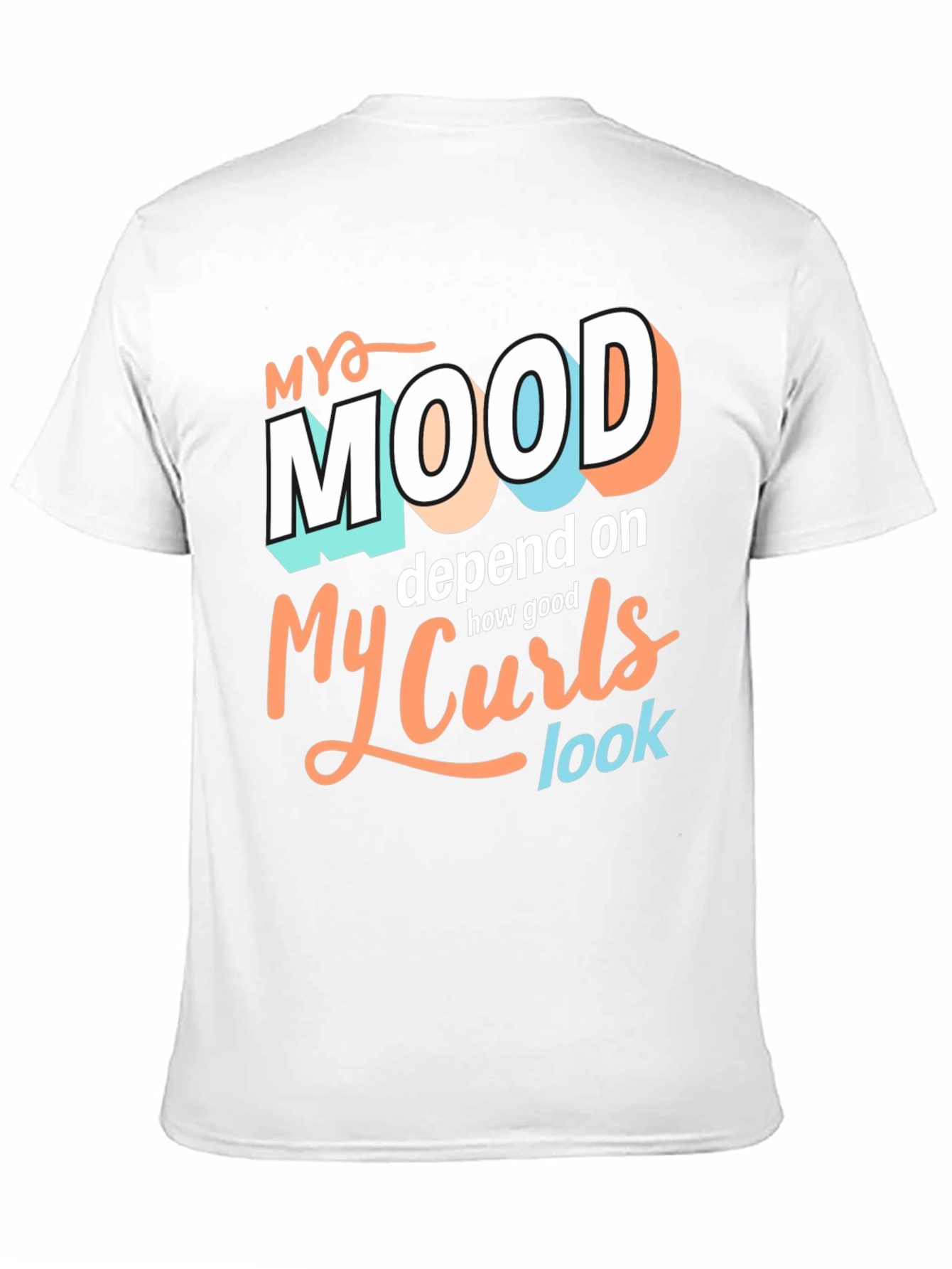 My Mood Depends On My Curls Graphic Tee