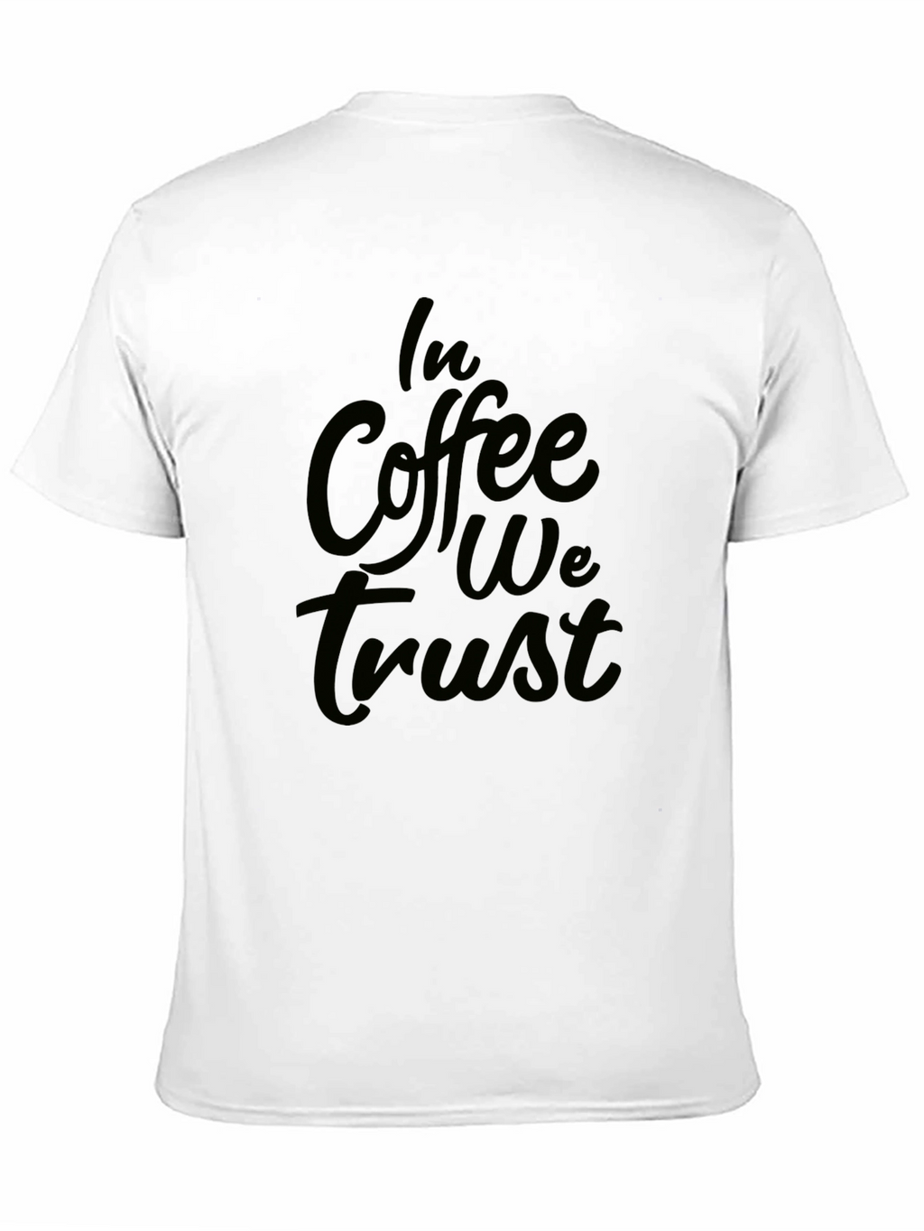 In Coffee We Trust Black Graphic Tee
