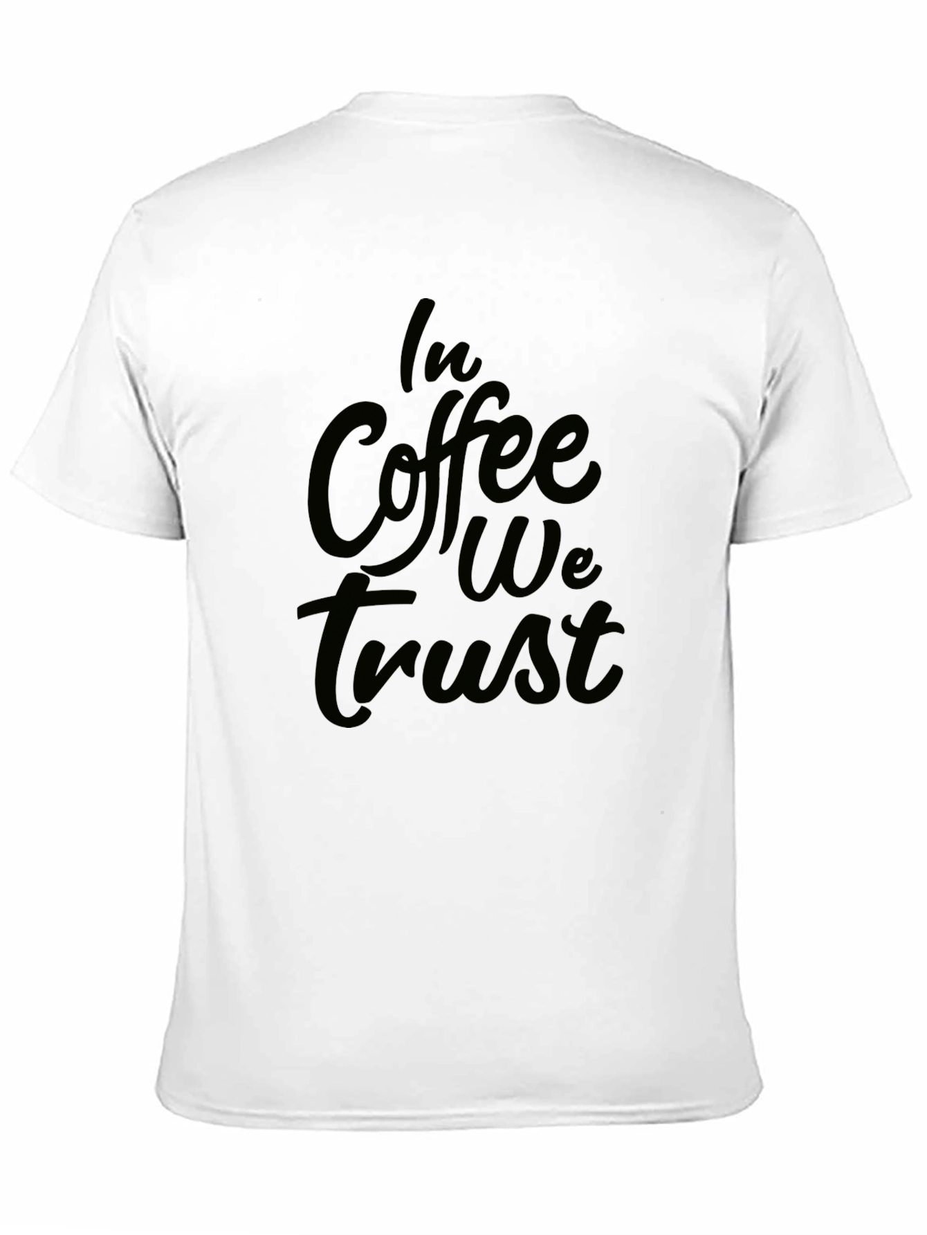 In Coffee We Trust Black Graphic Tee