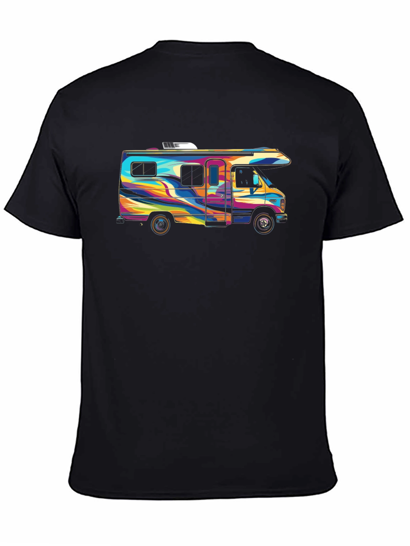 Retro RV Graphic Tee - Colorful Camper T-Shirt