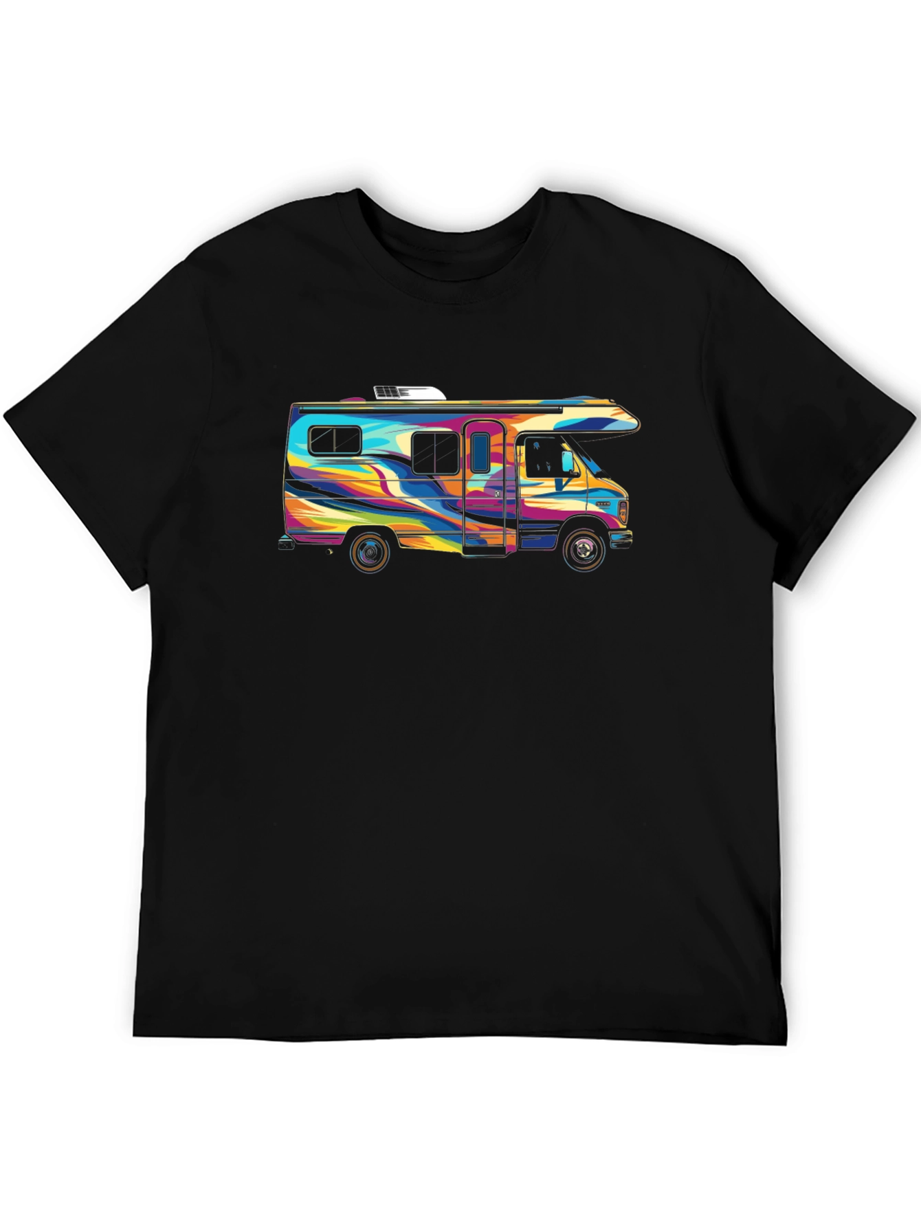 Retro RV Graphic Tee - Colorful Camper T-Shirt