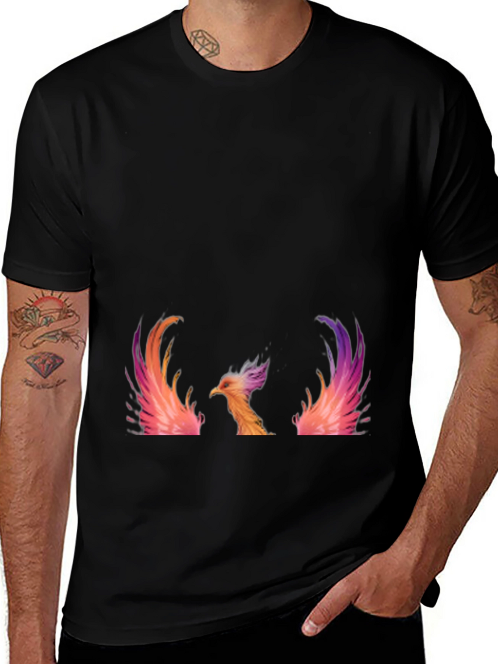 Phoenix Graphic Black T-Shirt