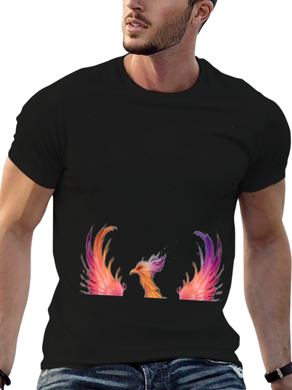 Phoenix Graphic Black T-Shirt