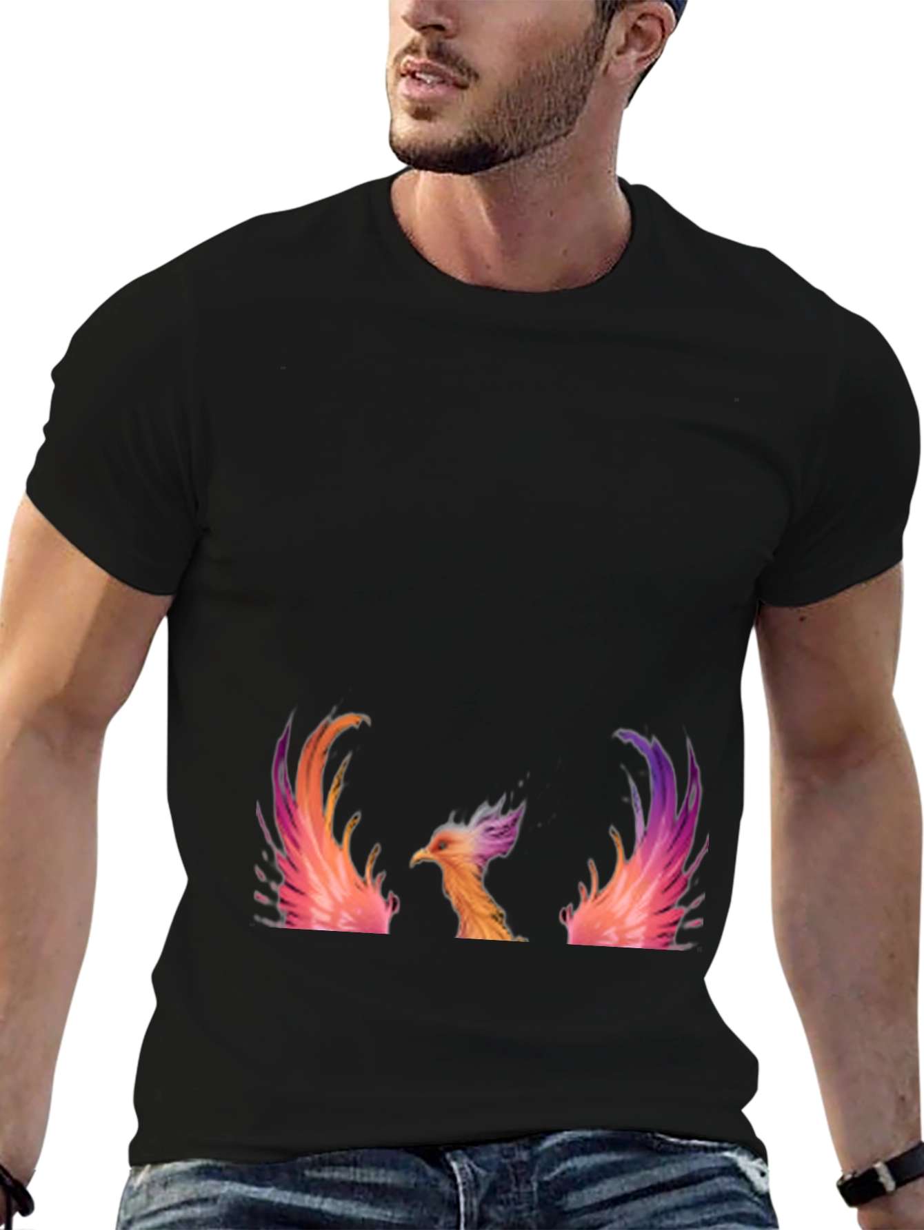 Phoenix Graphic Black T-Shirt
