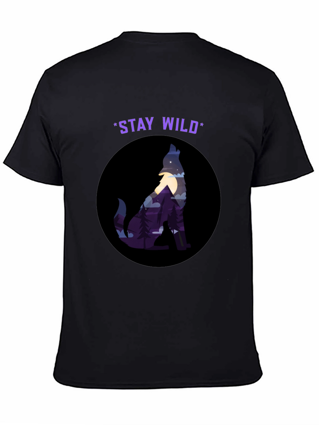Stay Wild Wolf Graphic Tee