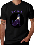 Stay Wild Wolf Graphic Tee