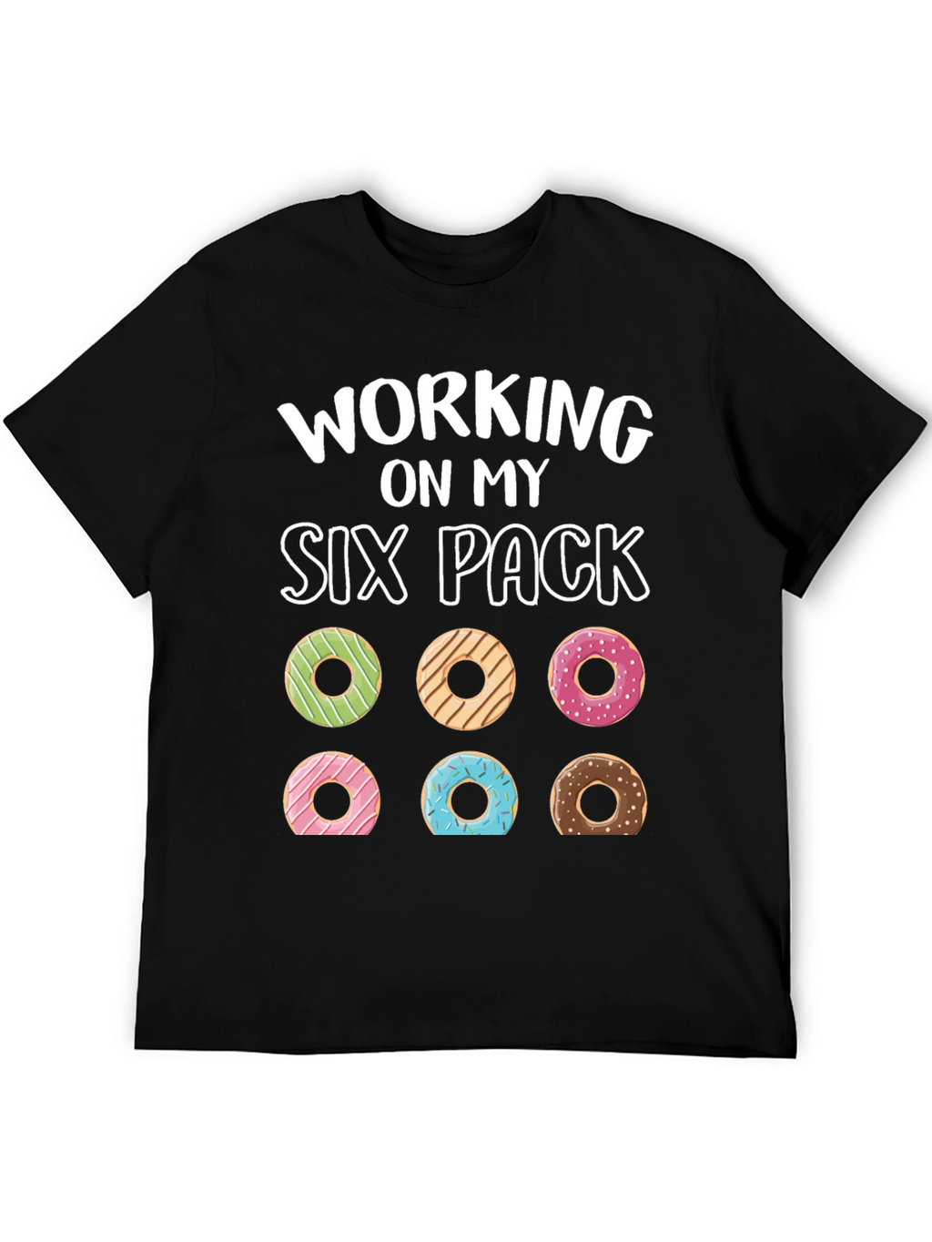Working On My Six Pack Donuts Graphic Tee