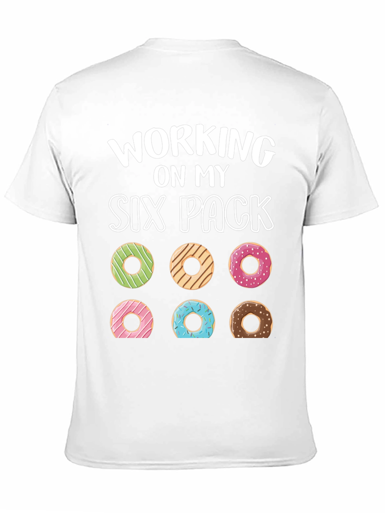 Working On My Six Pack Donuts Graphic Tee