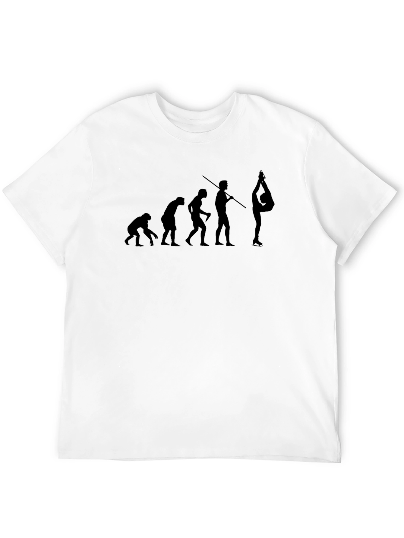 Evolution of Gymnastics Black Graphic Tee