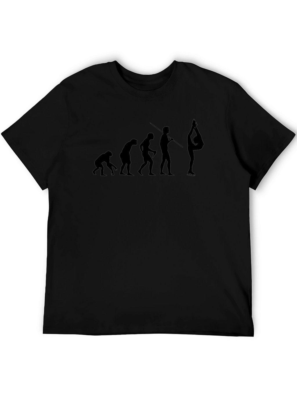 Evolution of Gymnastics Black Graphic Tee
