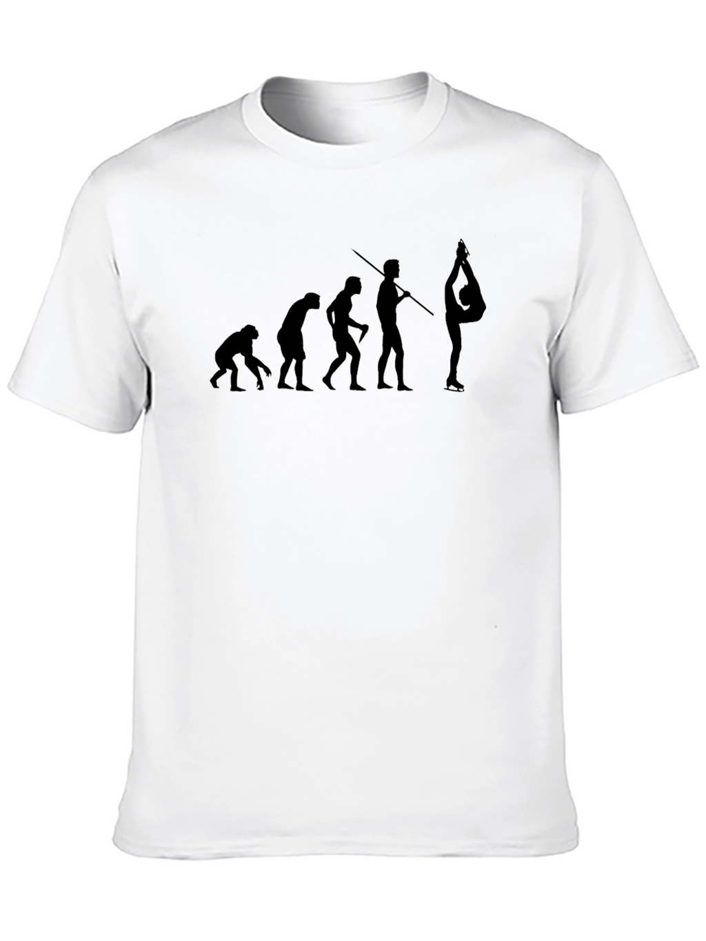 Evolution of Gymnastics Black Graphic Tee