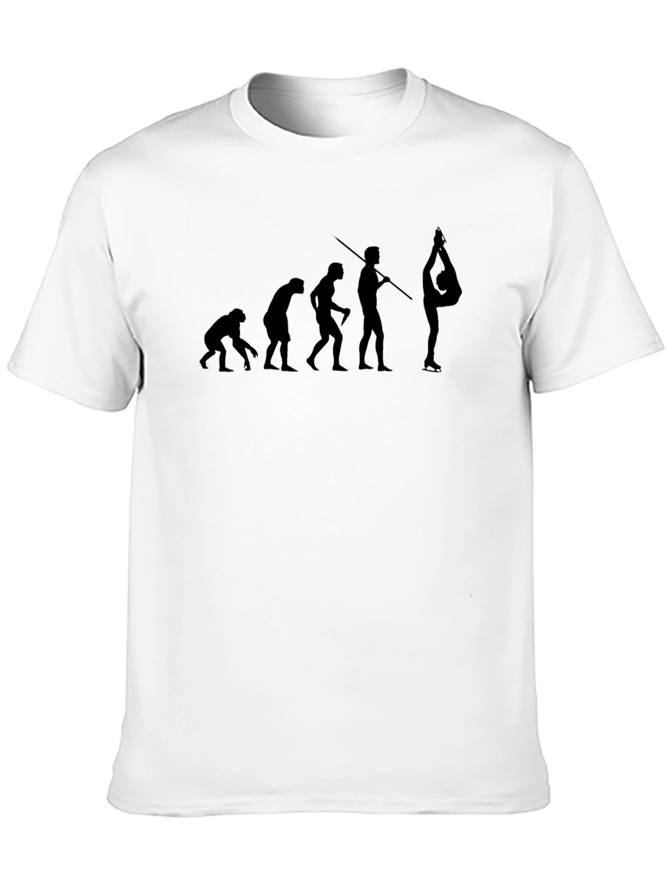 Evolution of Gymnastics Black Graphic Tee