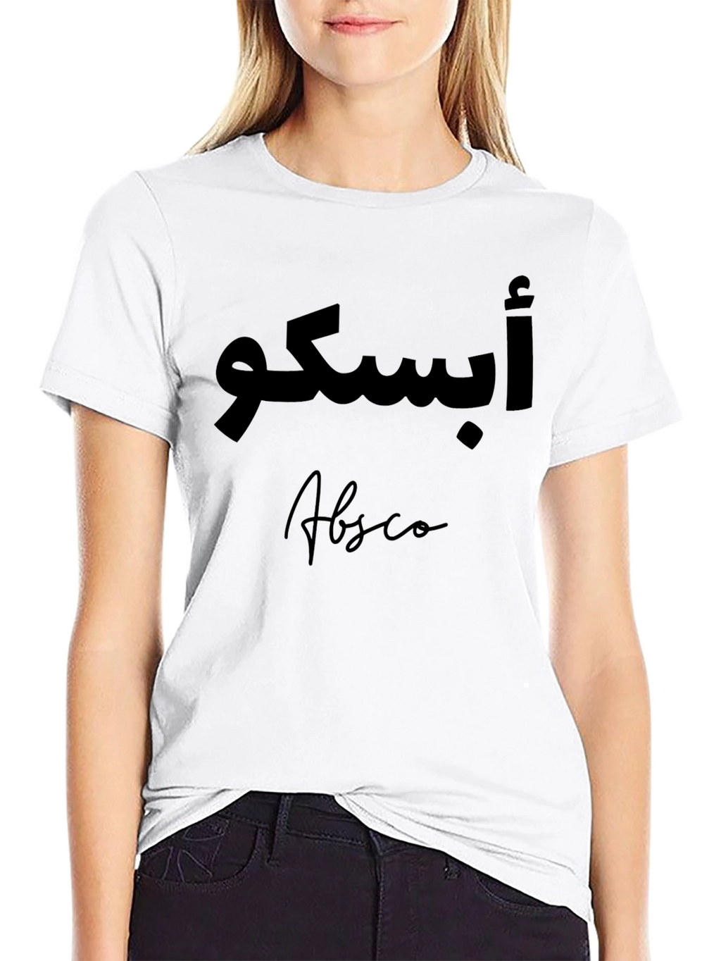 Arabic Text Black Graphic T-Shirt